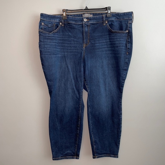 EUC Torrid Mid Rise Skinny Jean Vintage Stretch Dark Wash Maui Size 26S 26 Short - Picture 4 of 9